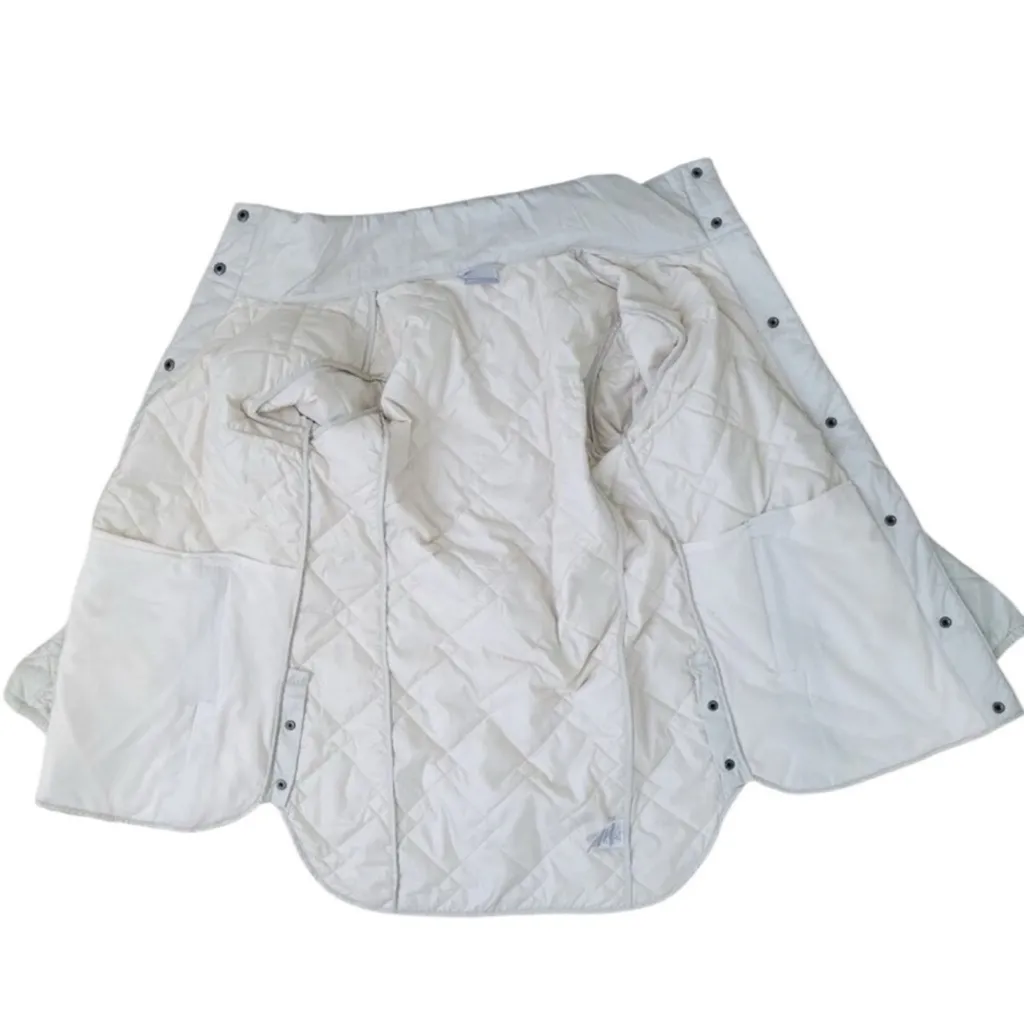Columbia Sunrise View Quilted Pearl White Button Closure
Collar Jacket Women XXL - Image 5