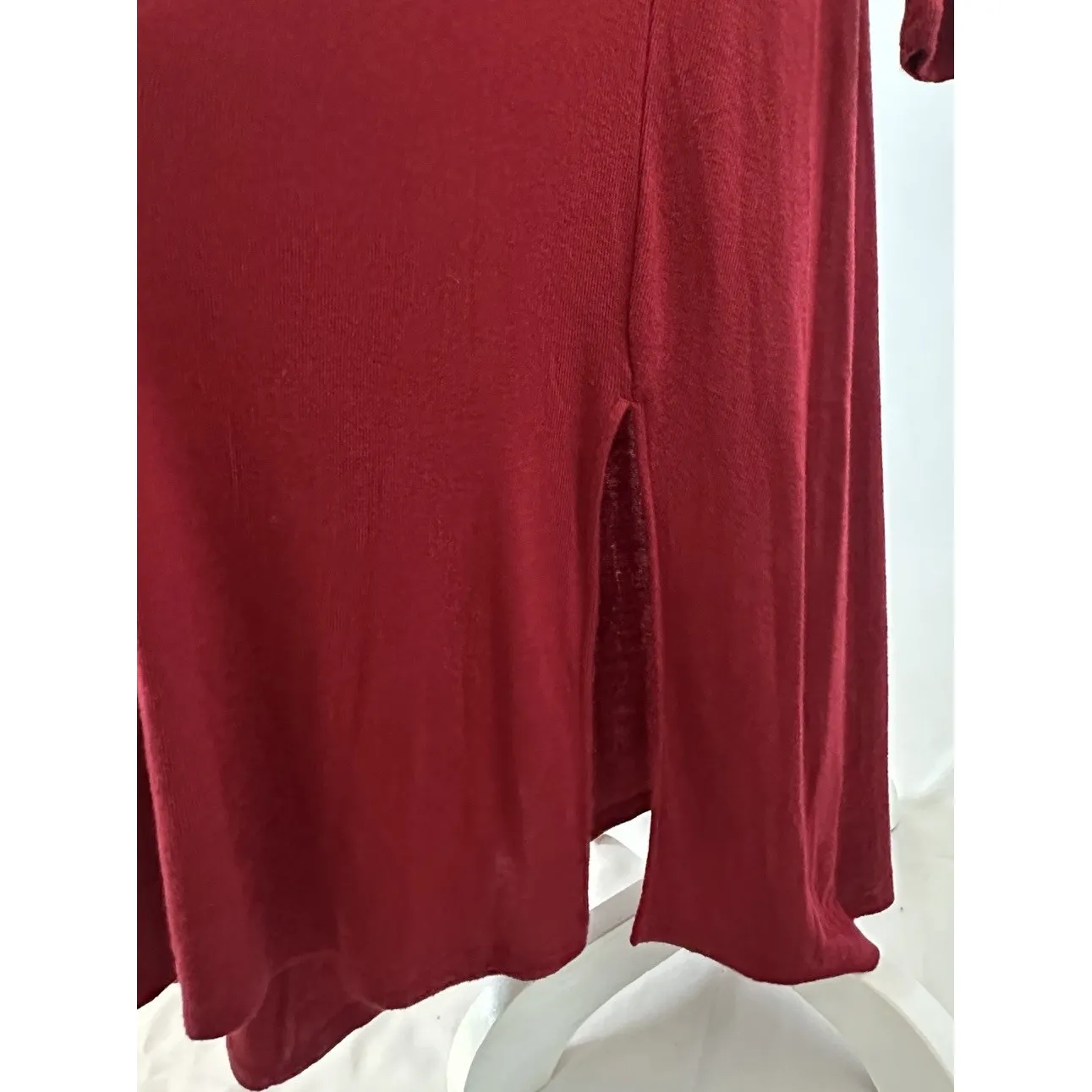 Banana Republic Maroon Maxi Wool Blend Sweater Dress, Sz: M Tall (b15B) - Image 3