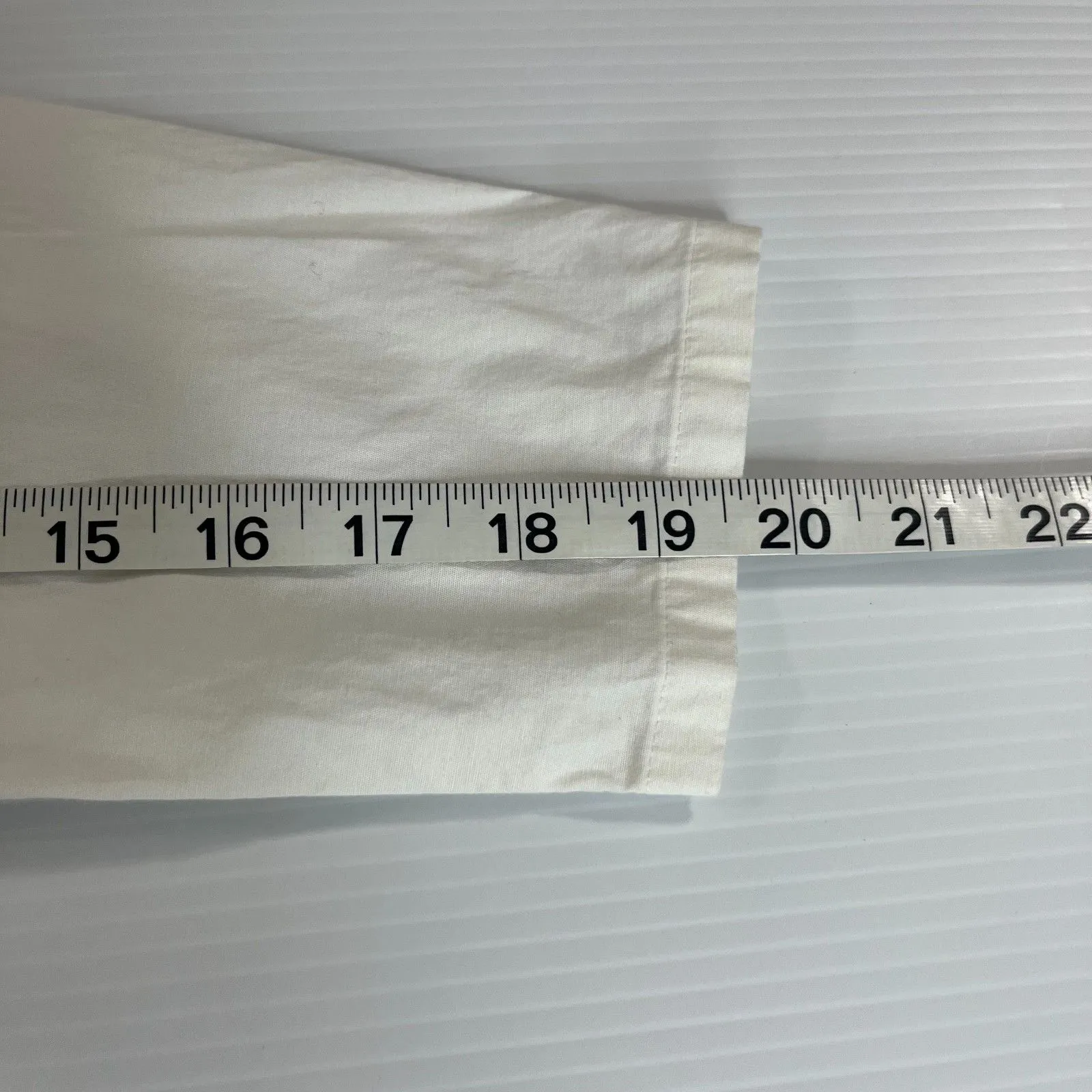 Eileen Fisher Women's Full Zip Shirt M White Top Long Sleeve Stretch Blouse - Image 5