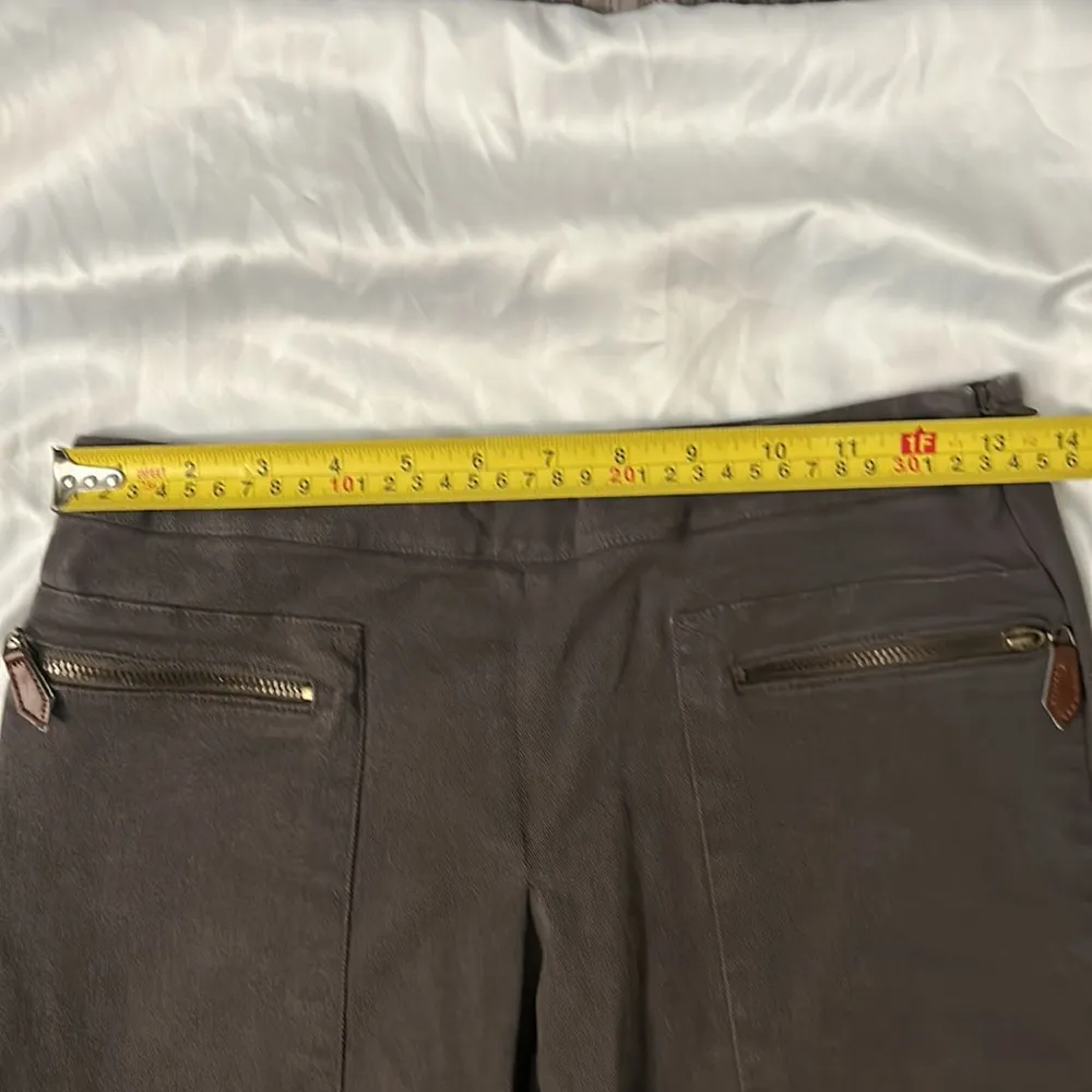 Basic Front Pleat High Waist Mini Skirt Size S Army - Image 4