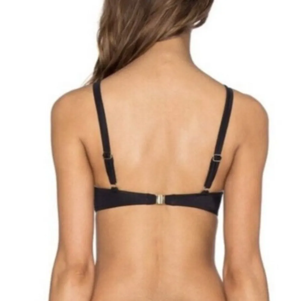 NWT Agent Provocateur Black Adrina Swim Top Cross - Image 2