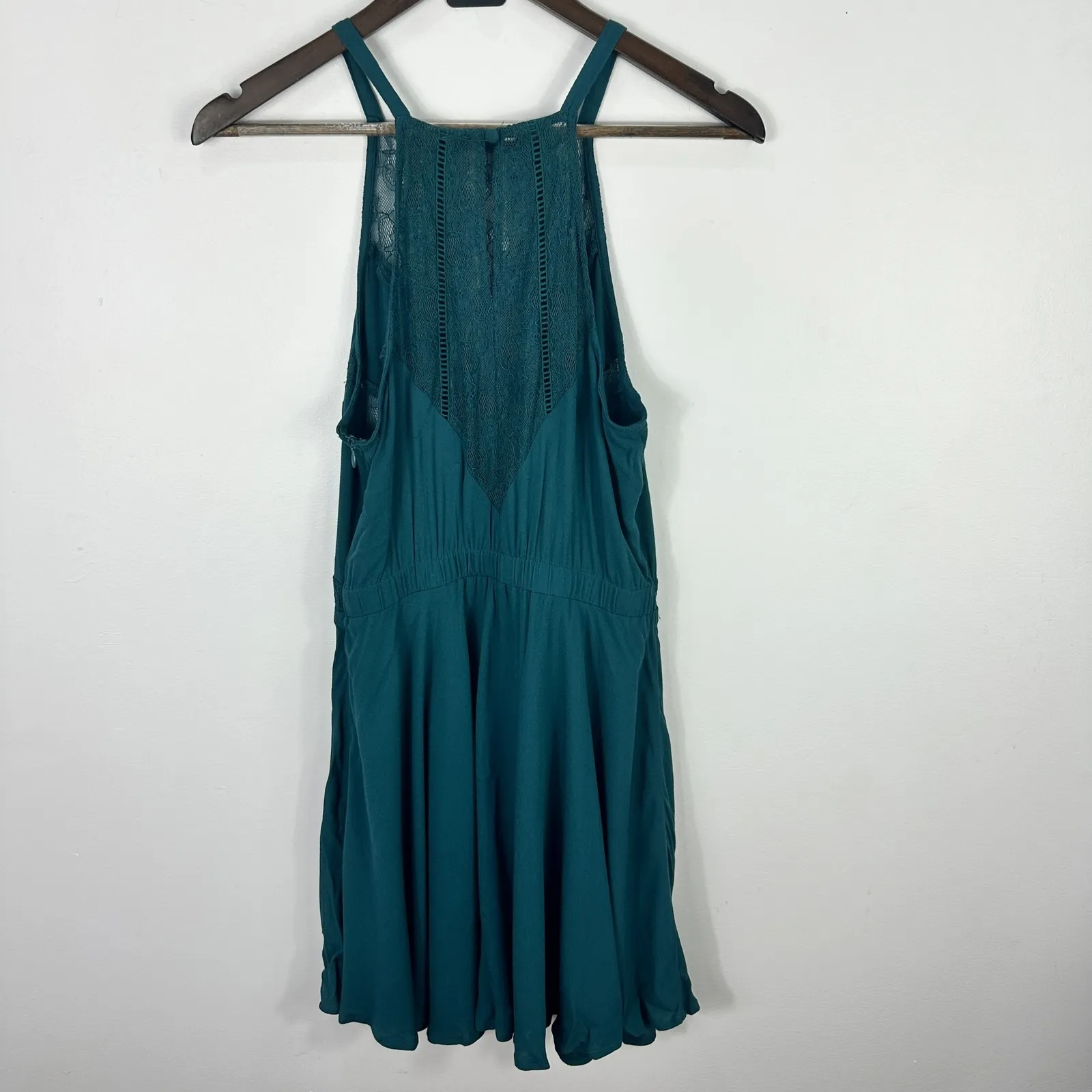 Kendall Kylie Dress Womens Medium Teal Green‎ Lace Boho Fairy Festival Indie - Image 7