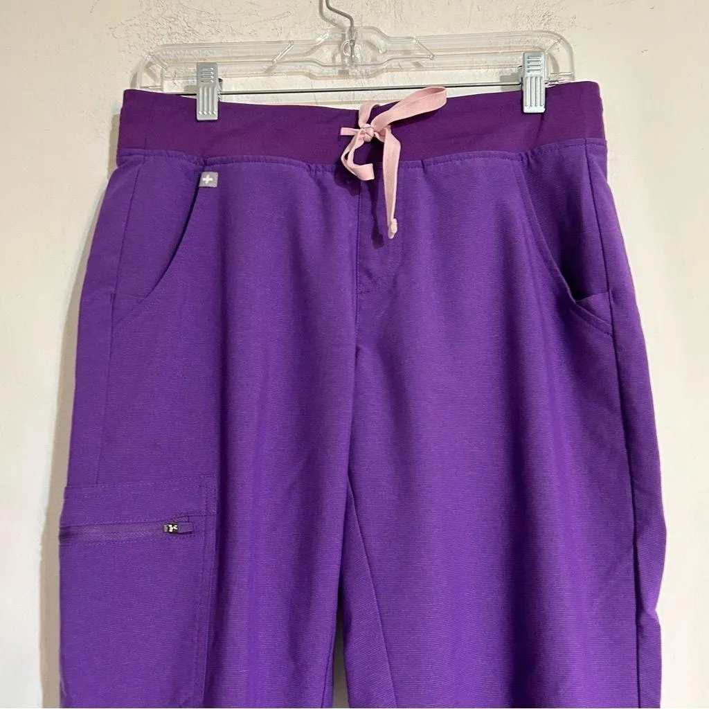 Figs Zamora Jogger Scrub Pants Limited Edition Ultra Violet Purple Small Petite - Image 3