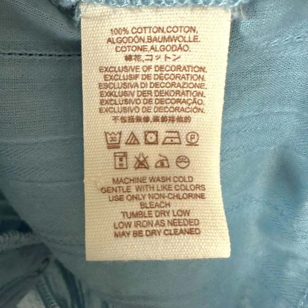 Free People Dainty Edwardian Embroidered Lace Cottage Top Billowy Sleeves Medium - Image 11