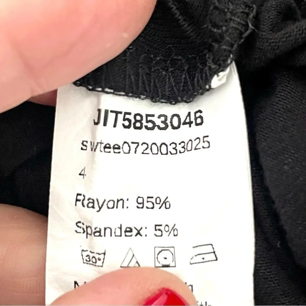 Shein black short sleeved side tie shirt - Image 5