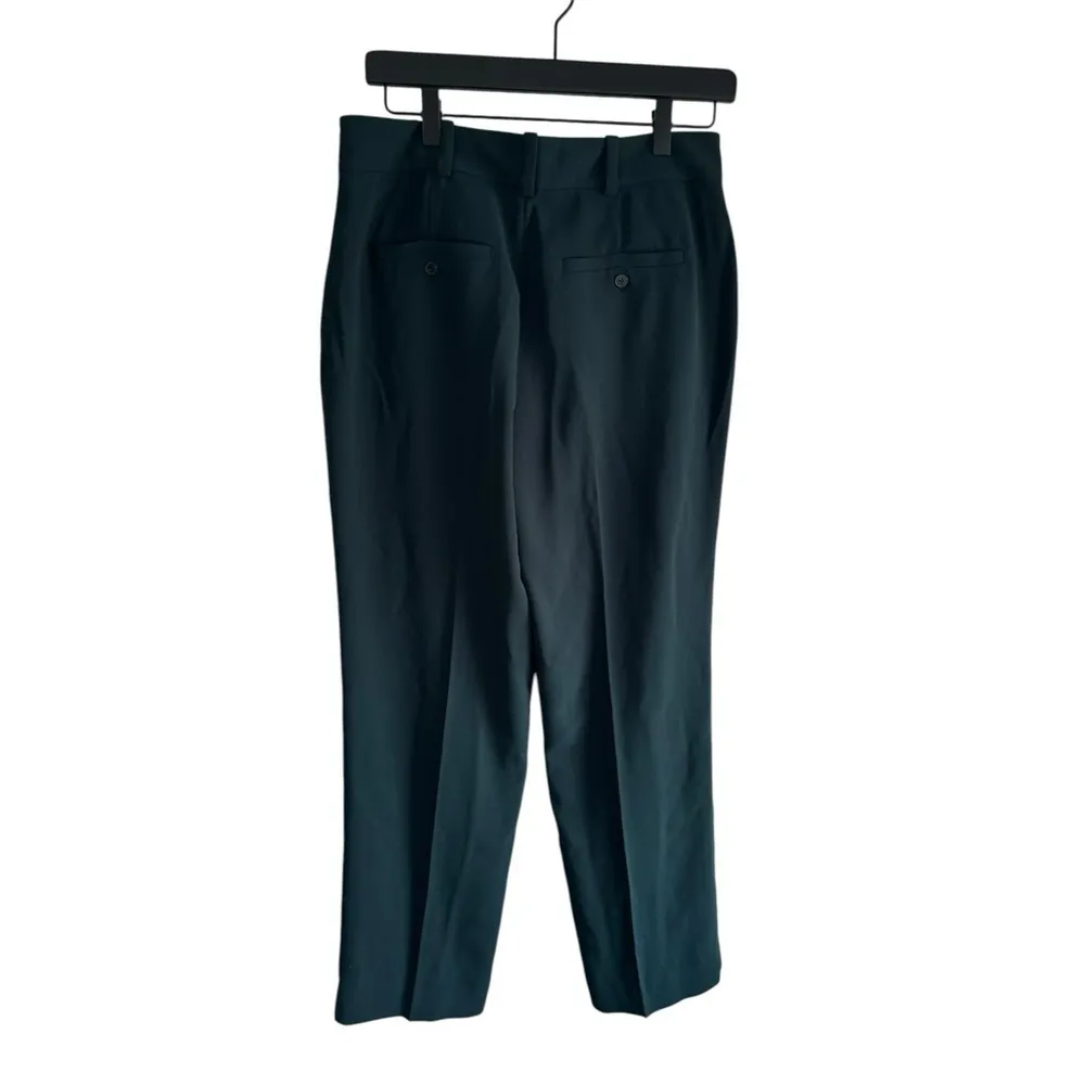 Rebecca Taylor Cigarette Pants Emerald Green 6 Slim Fit Ankle Crop - Image 4