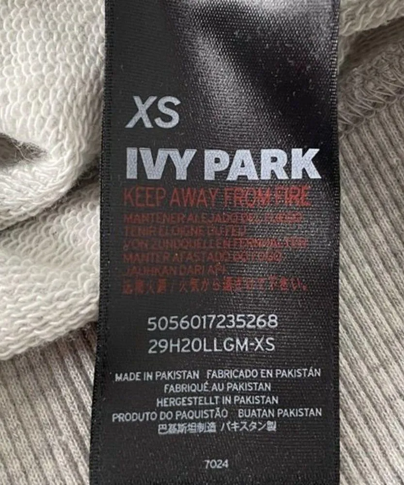 Ivy Park Oversized Sweatshirt Gray XSmall - Image 6