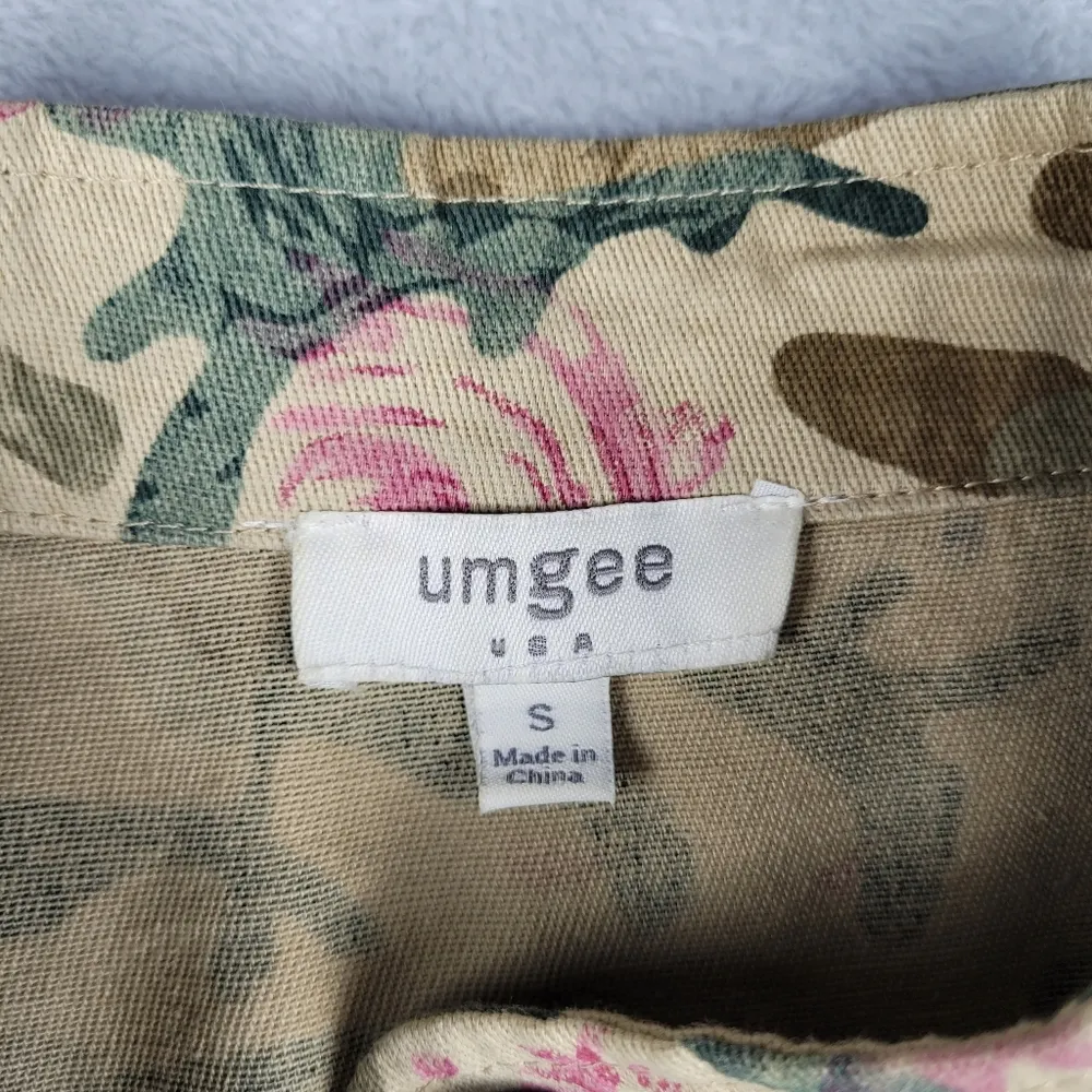 Umgee Women's Camo Floral Jacket Oversized Size S Small - Image 4