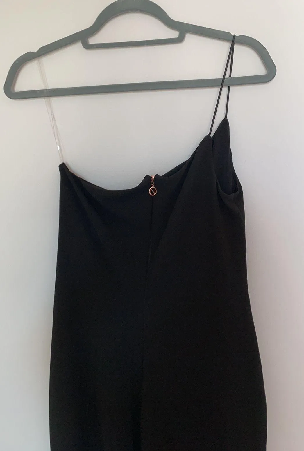 Lust One Shoulder Gown - BLACK - Image 6