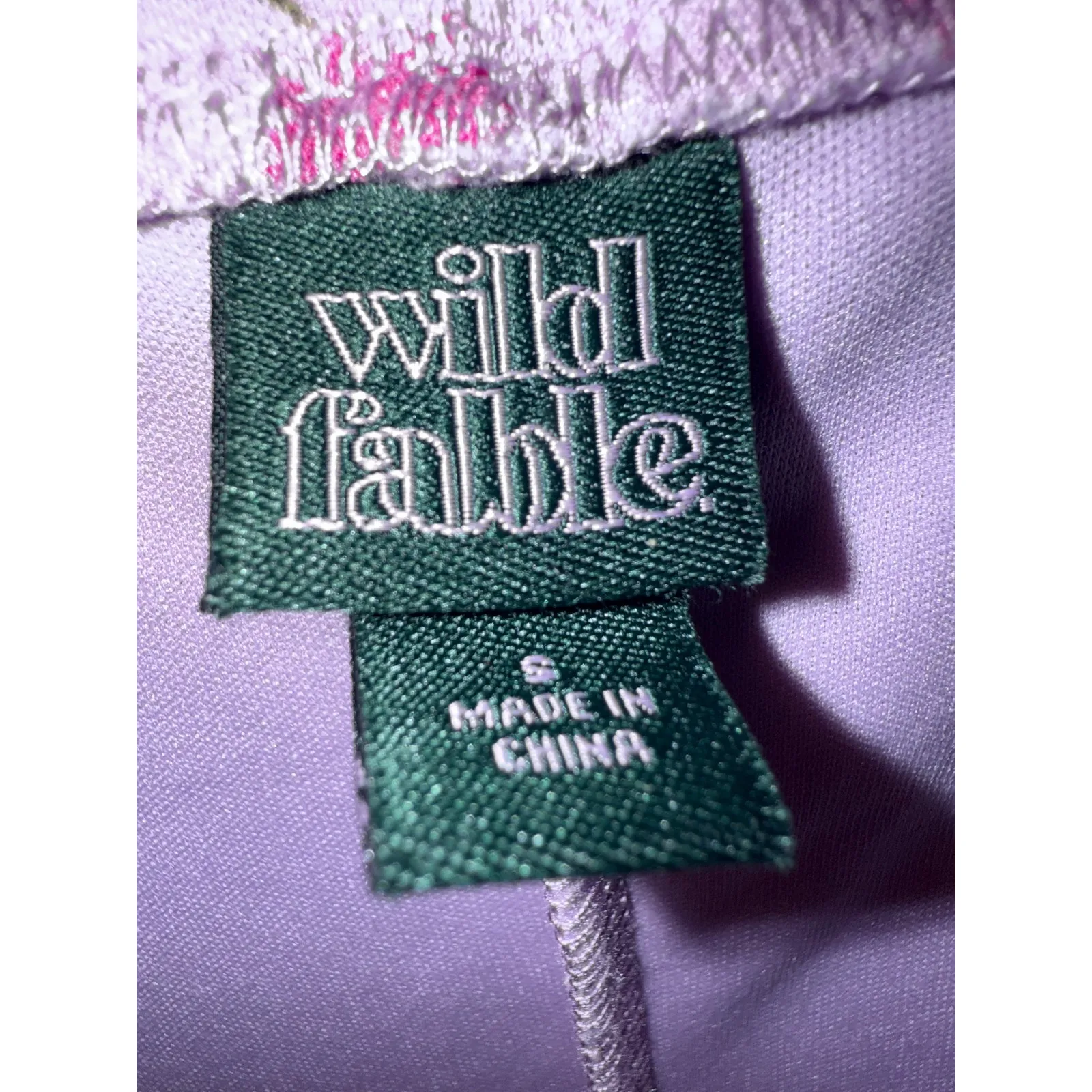 Pretty Pink Floral Chemise Spaghetti Straps Wild Fable Women’s small Slip Dress - Image 4