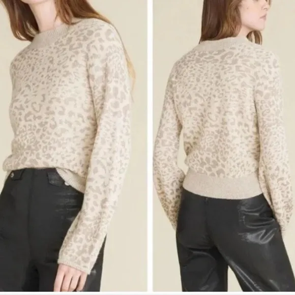 Veronica Beard  Tilda Animal Print Pullover Sweater | L - Image 2