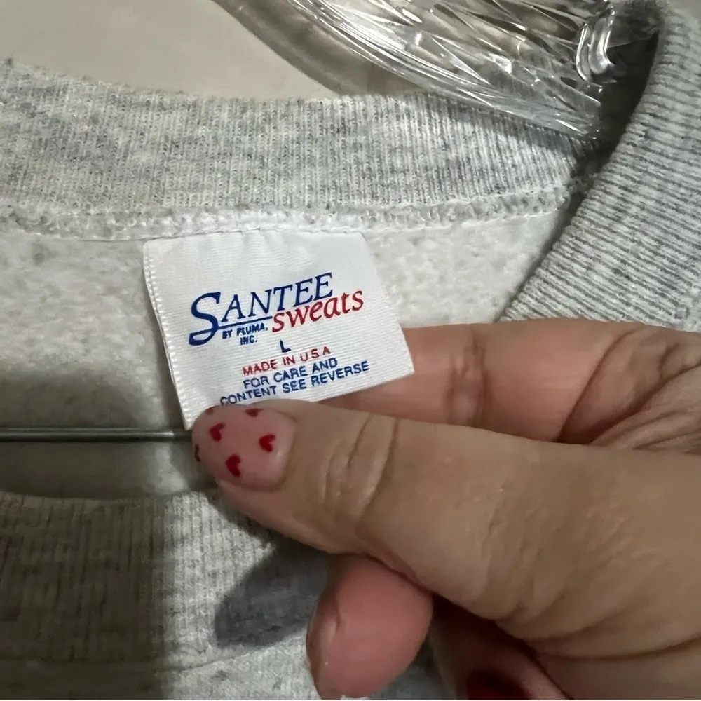 Vintage Bullwinkle Moose “Whatsamatta”‎ University Pullover Sweater Gray Size L - Image 4