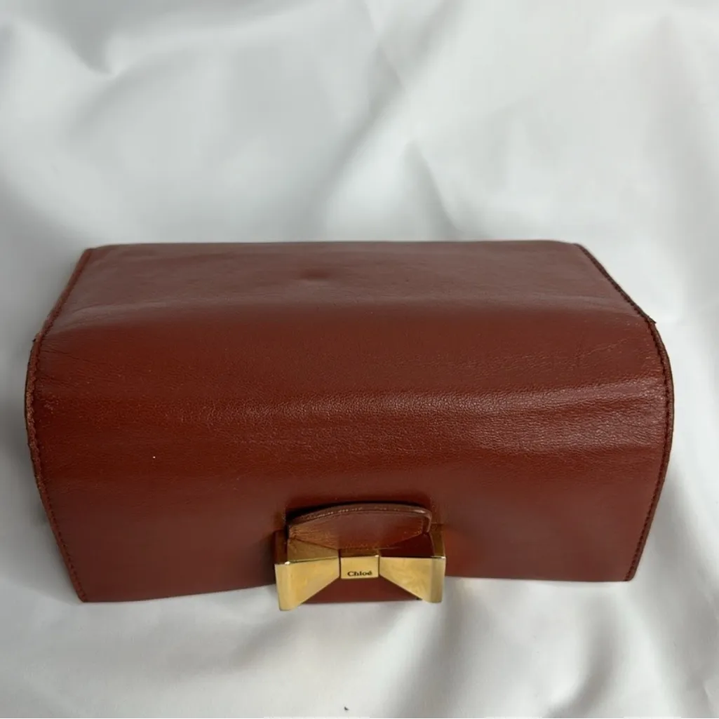 Chloe Leather Bobbie Cognac Wallet per-owned - Image 15