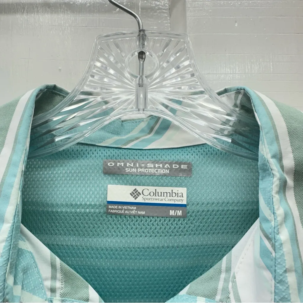 2 Columbia omni-shade long sleeve button down fishing‎ shirts women's medium - Image 9