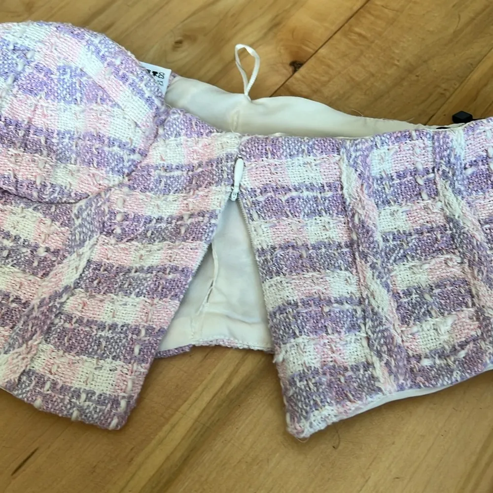 Zara Corset Tweed Underwire Lined Crop Top - NWT - Image 7