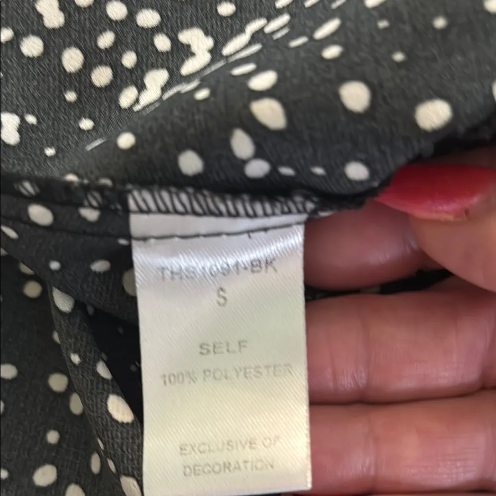 THML Embroidered Black and Multicolor Women's Top - Image 9