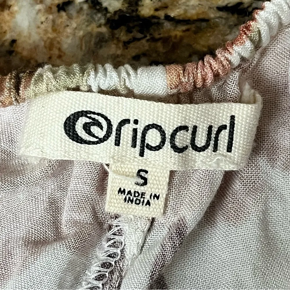 Rip Curl Floral Print Halter Romper with Tassel Tie Women’s Size S - Image 9