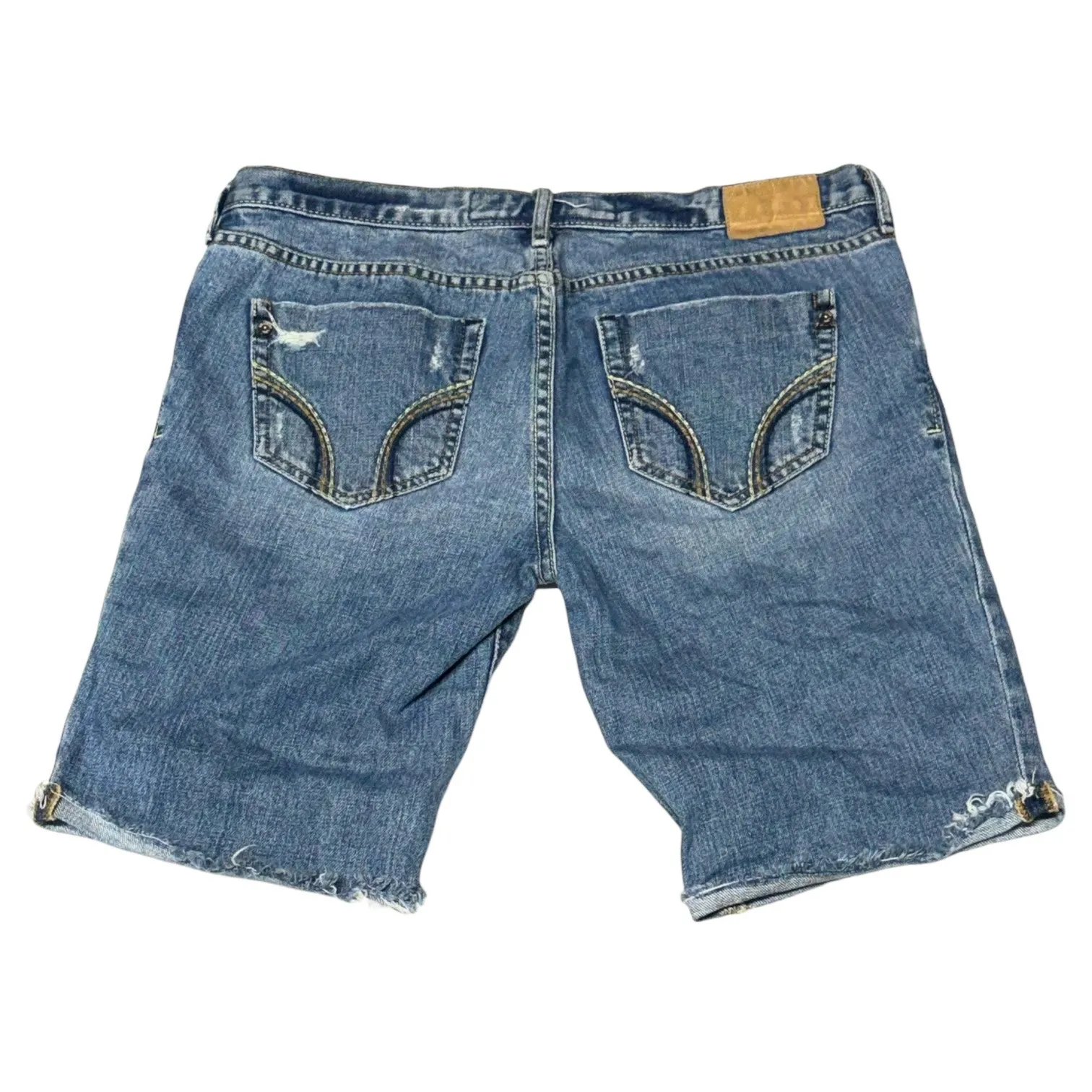 Hollister Cotton Denim Jean Shorts Low Rise Bermuda 7 - Image 3