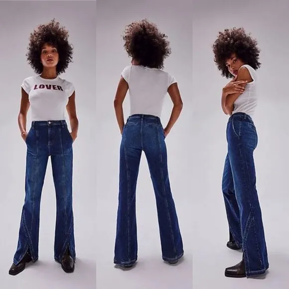 Free People We The Free CRVY Mona High Rise Flare Jeans Sz.28 NWT - Image 2