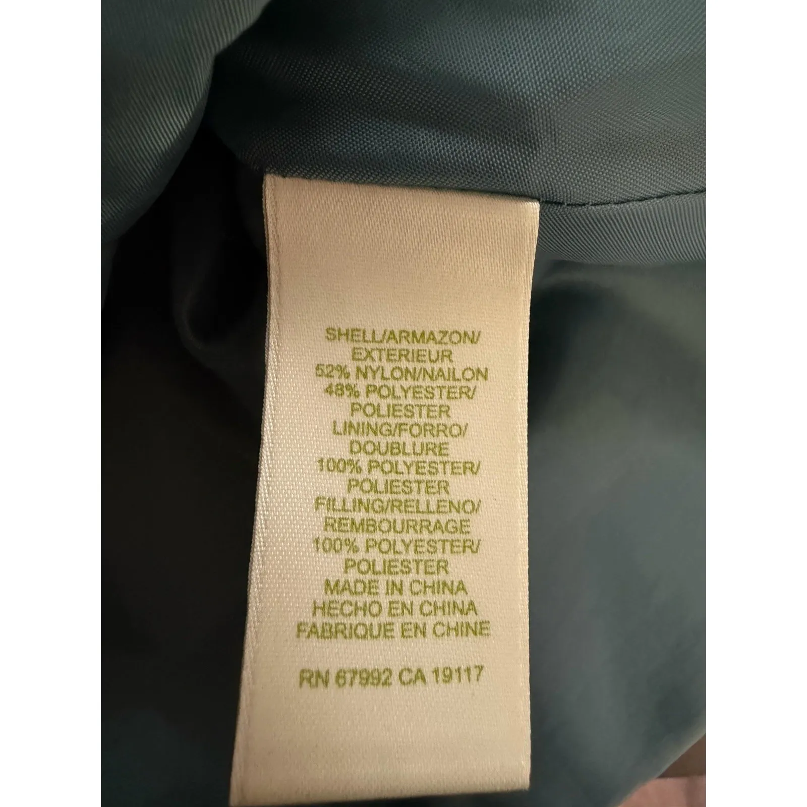 Sigrid Olsen Women's Teal Blue Sleeveless Full Zip Puffer Vest Size Medium Golf - Image 6