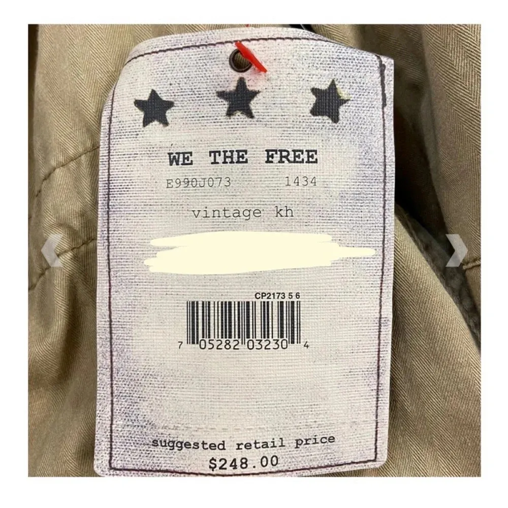 Free People We The Free Boho Field Parka Fur Trim Utility Jacket in Khaki barn - Image 6