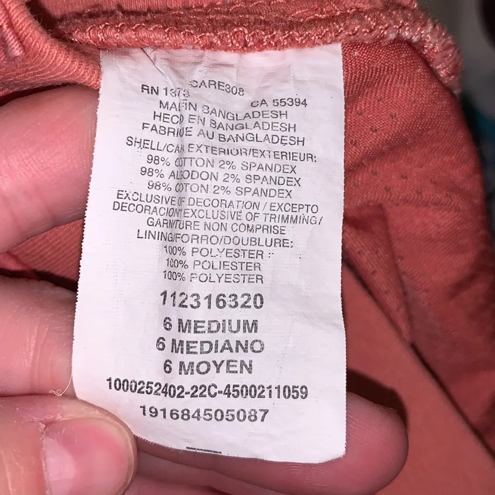 Lee  Rust Red Regular Fit Mid Rise Mesh Short Lined Skort - Image 8