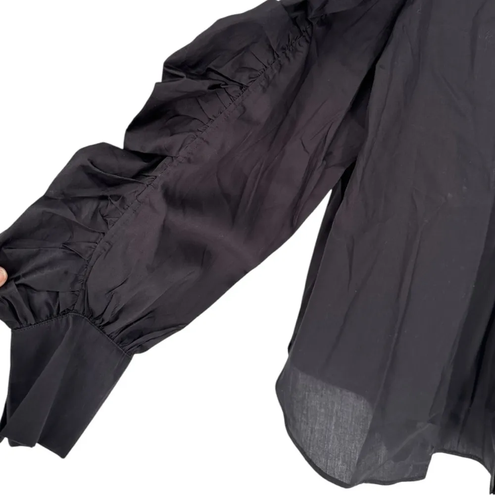 Harshman Plus Size Juliana Ruffles Long Sleeve Cotton Button - Image 8