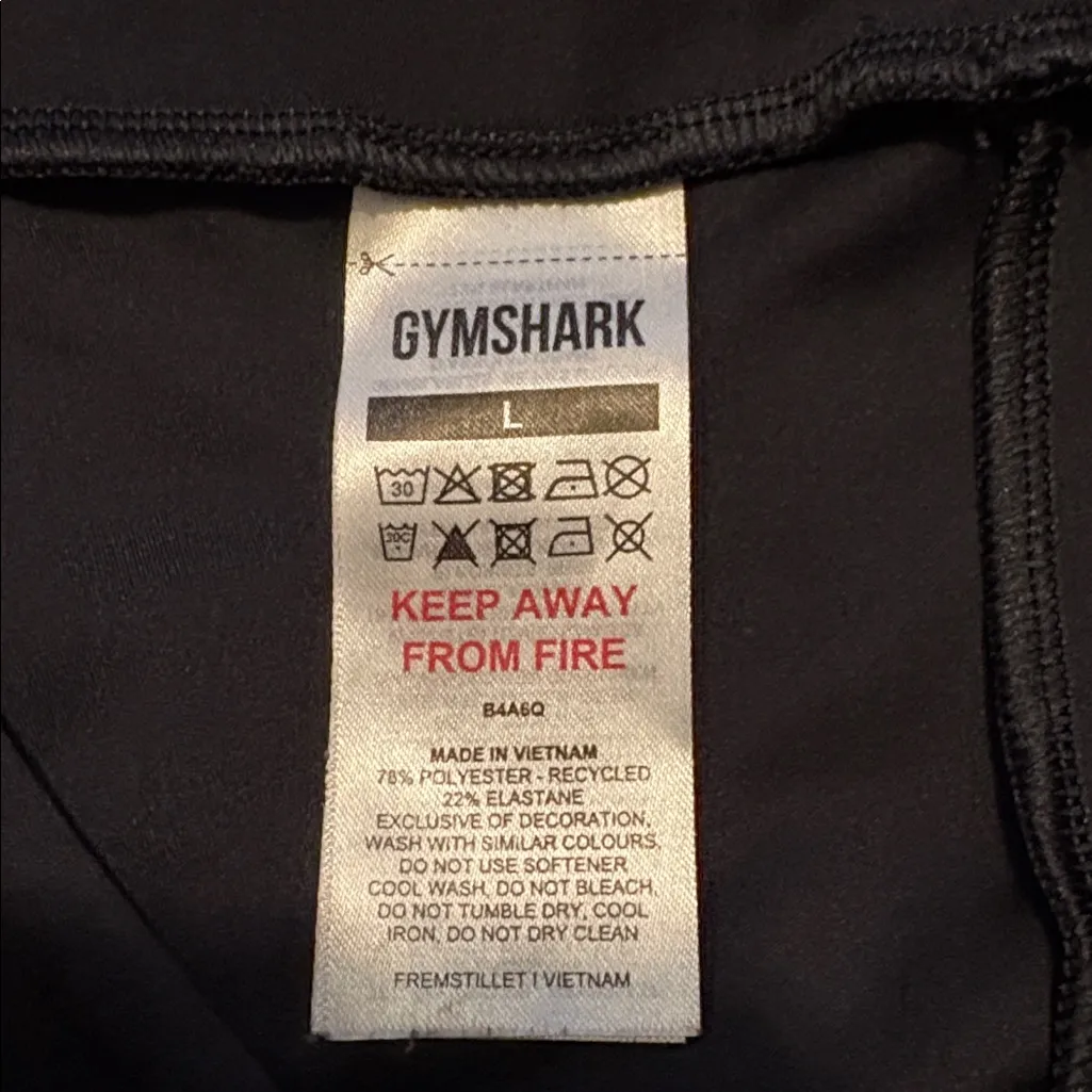 Gymshark  Large Black Power Scrunch Butt Regular Leggings - Image 5