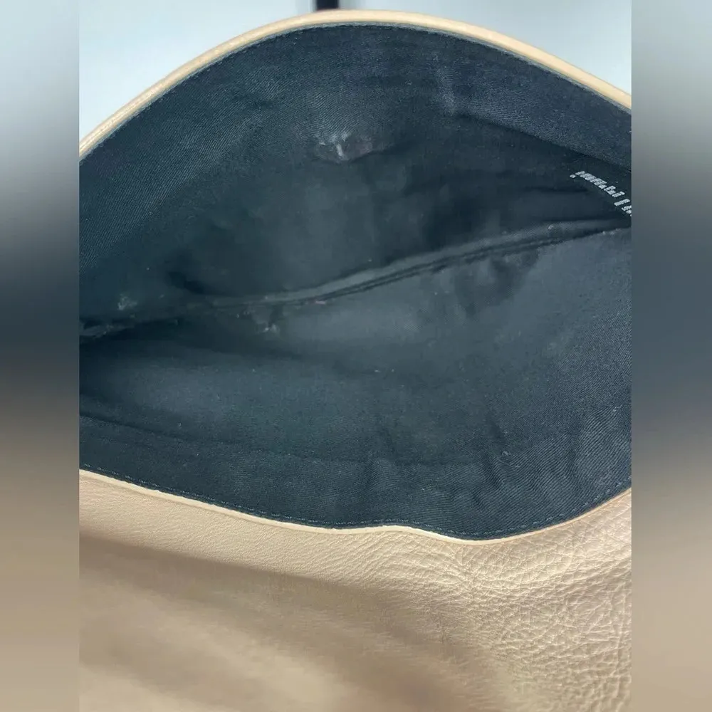 & Other Stories Soft Pink Leather Rectangular‎ Clutch Purse - Image 5