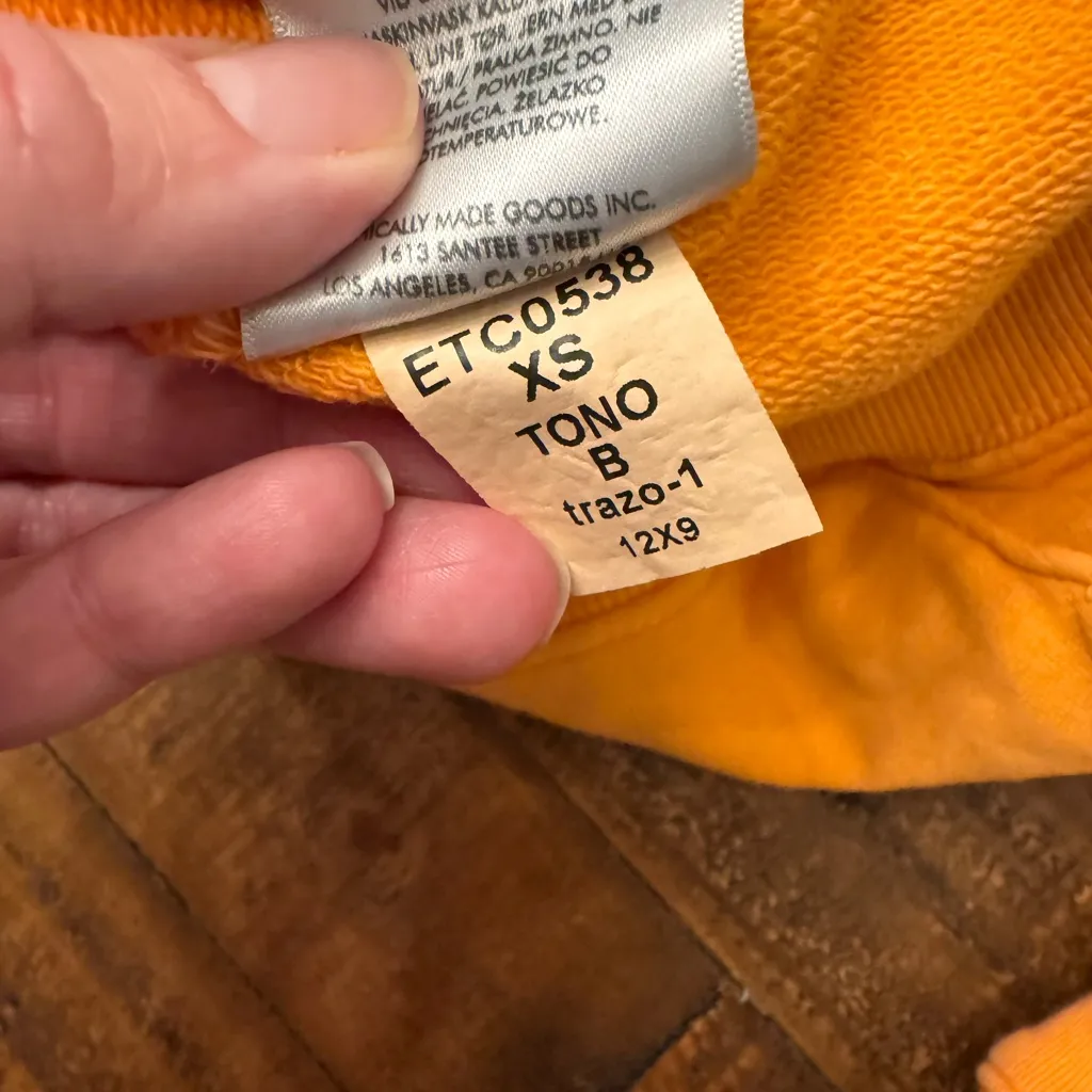 ETICA‎ Quarter Zip Pullover Orange Size XS - Image 7