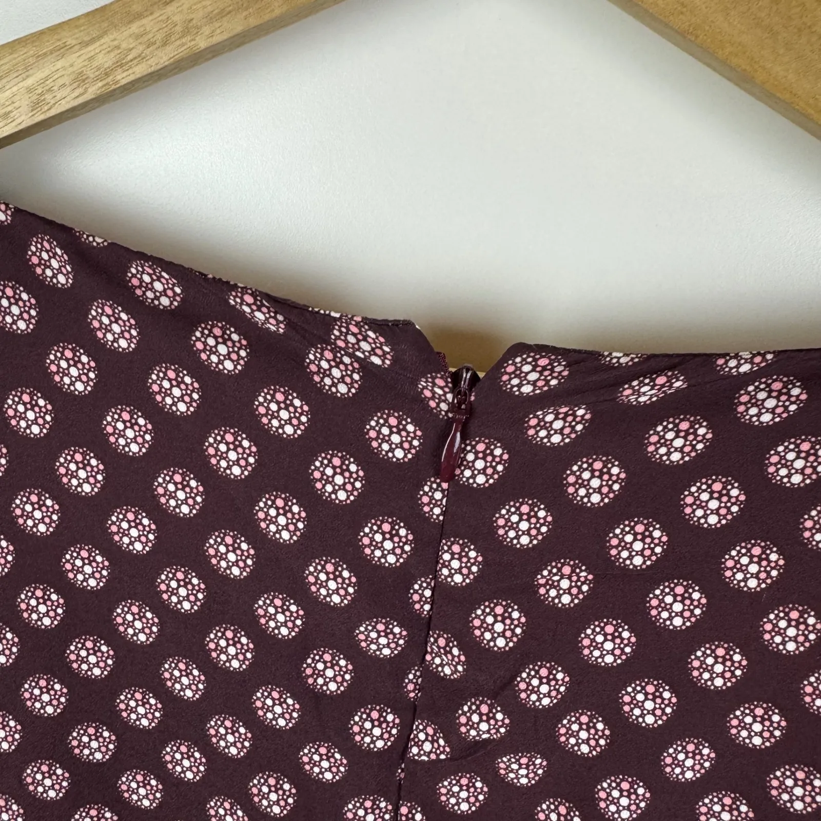 eShakti Graphic Dot Print Crepe Sash‎ Tie Dress 1X 18W Maxi Fit and Flare Retro - Image 6