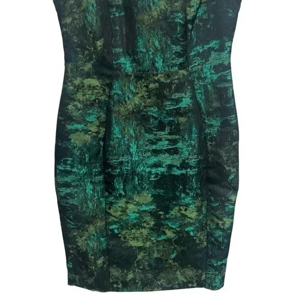 Calvin Klein Mossy Forest Career Office Siren Chic Dress Women's Size 8 - Image 4