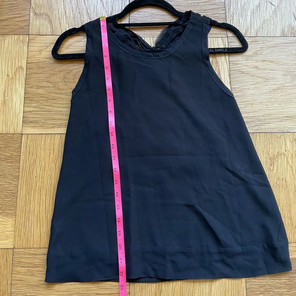 NWT Maje Black Racerback Tank Top w/ Macrame Detailing Size 1/XXS-XS - Image 6