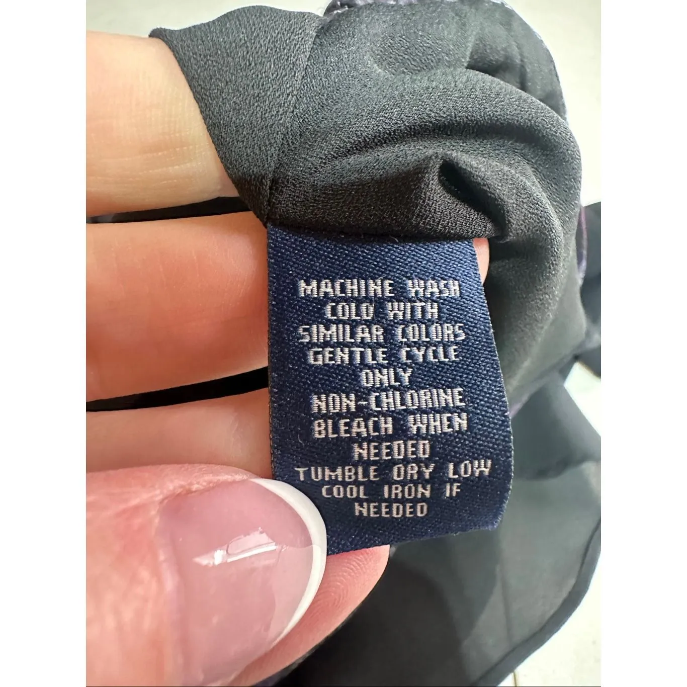 Y2K Floral Midi Skirt Size M Goth Witchy Whimsical Black Purple Whimsigoth Chaps - Image 4