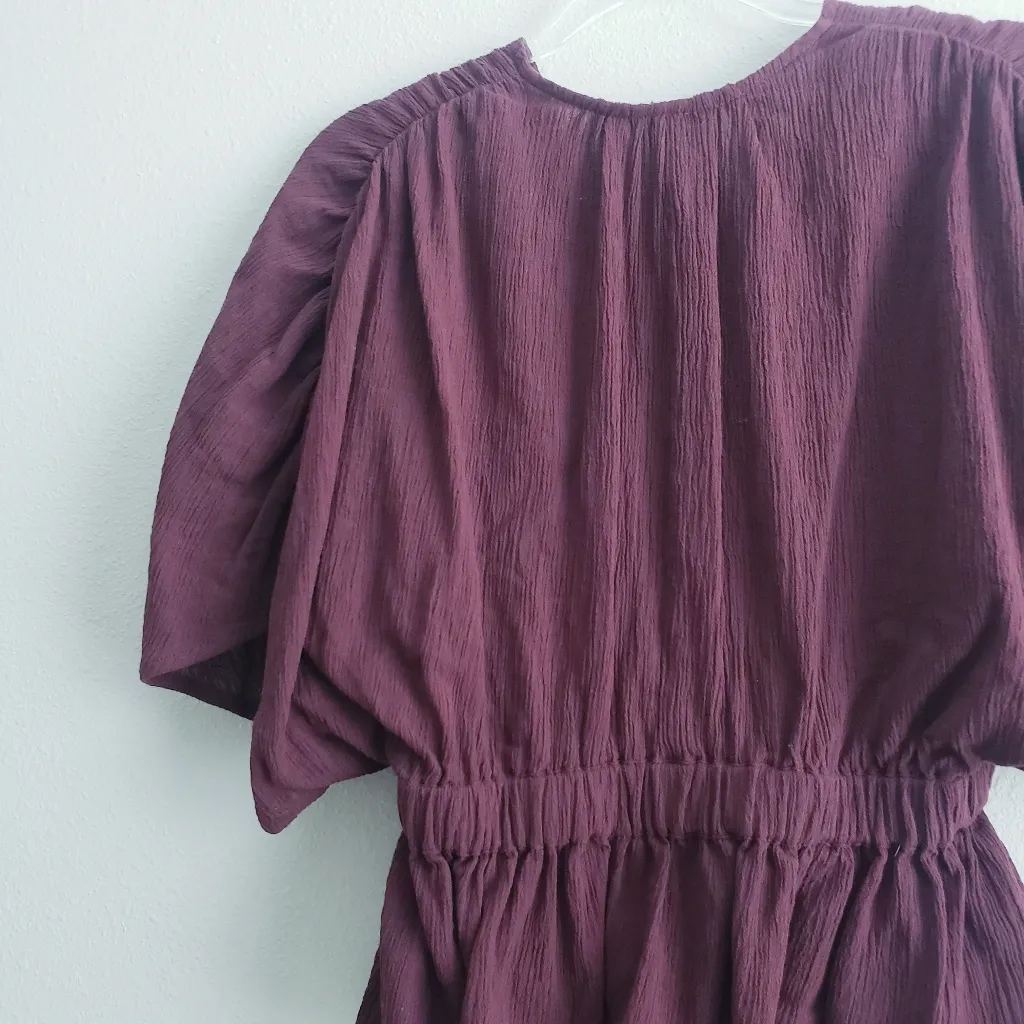 ASOS  Textured Plunge Short Sleeve Blouse - Image 6