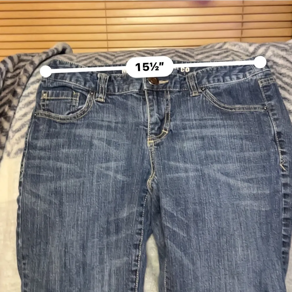 Mossimo Denim Bermuda Shorts Low Rise Juniors 7 Fits Womens 6 Blue Jean Y2K Vtg - Image 6