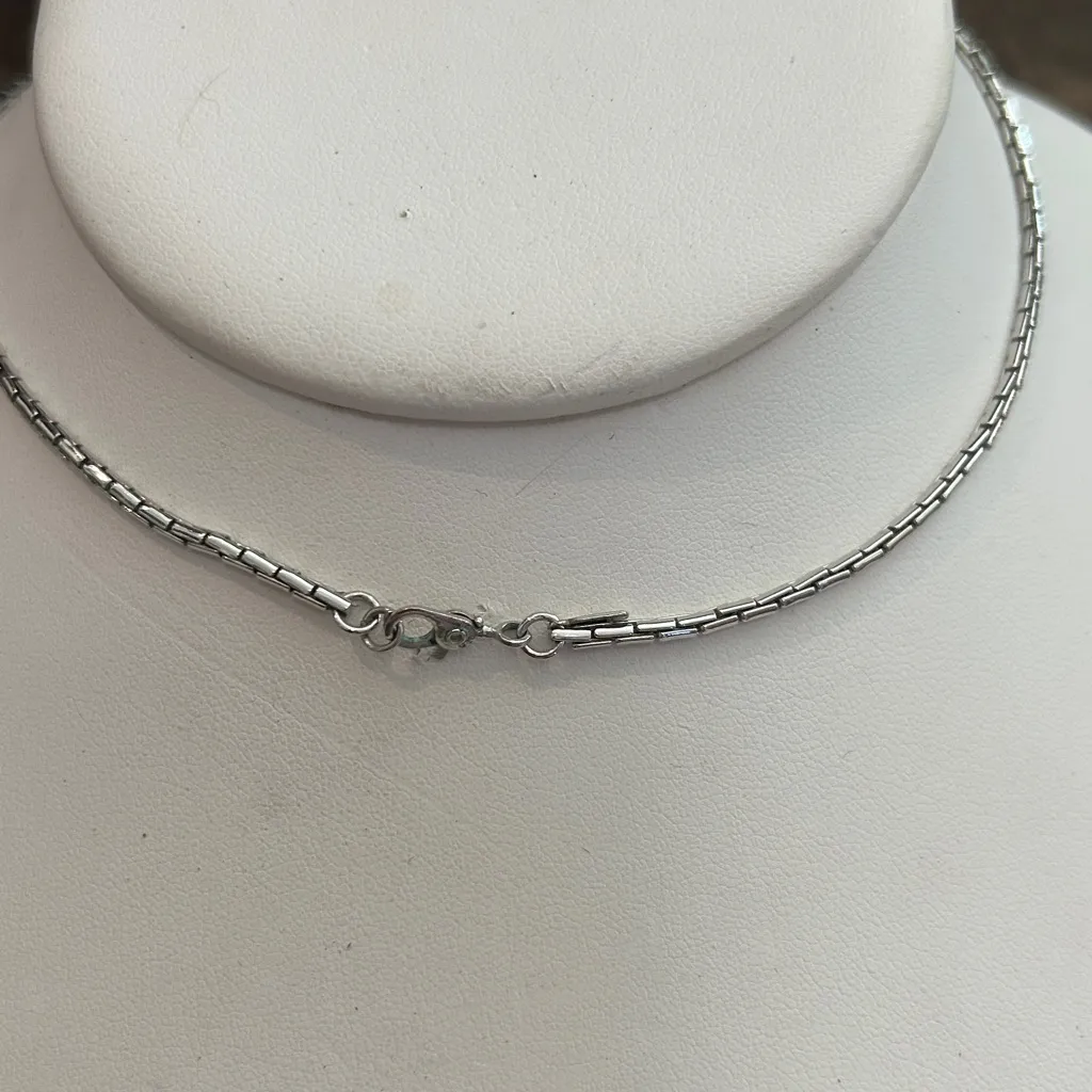 Vintage Monet Choker‎ Sliver Tone Statement Triangle V Shaped - Image 4