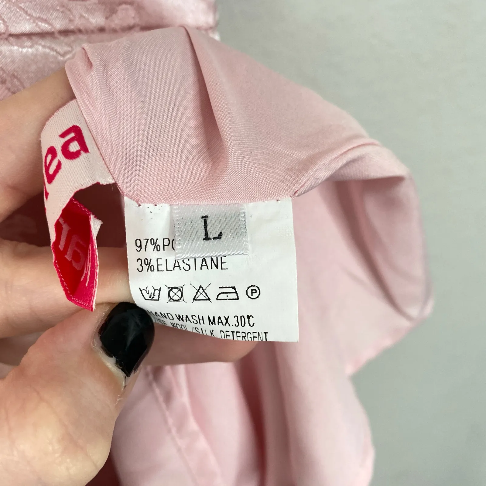 MARTHEA Pink Satin Maxi Dress Gown Corset Princess Coquette Slip Size Large - Image 8