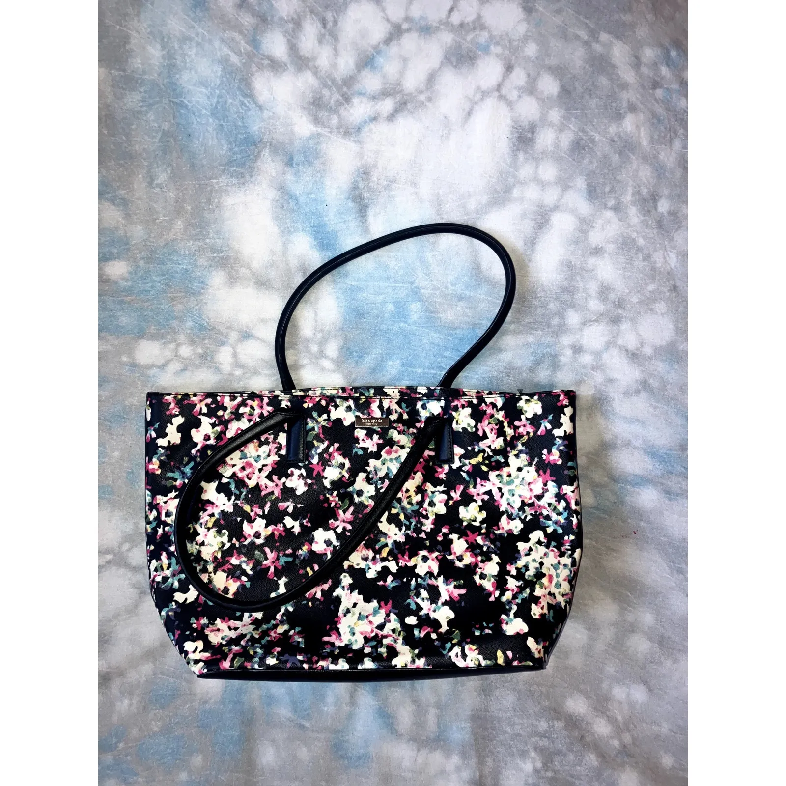 KATE SPADE Bridgewater Drive Jules Tote Bag Large Floral Purse VACATION TRAVEL - Image 2