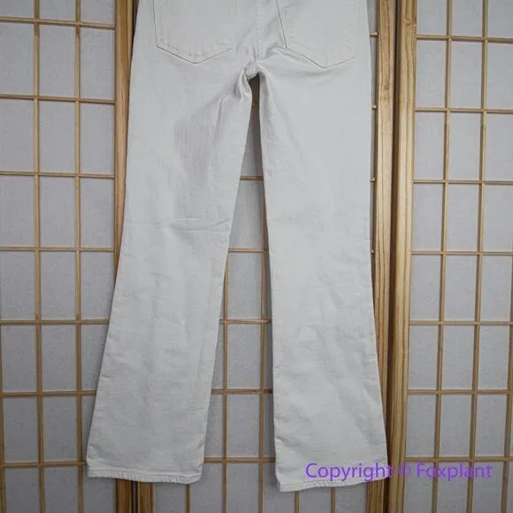 NEW‎ Madewell Kick Out Crop Jeans in pure white, 24 - Image 12