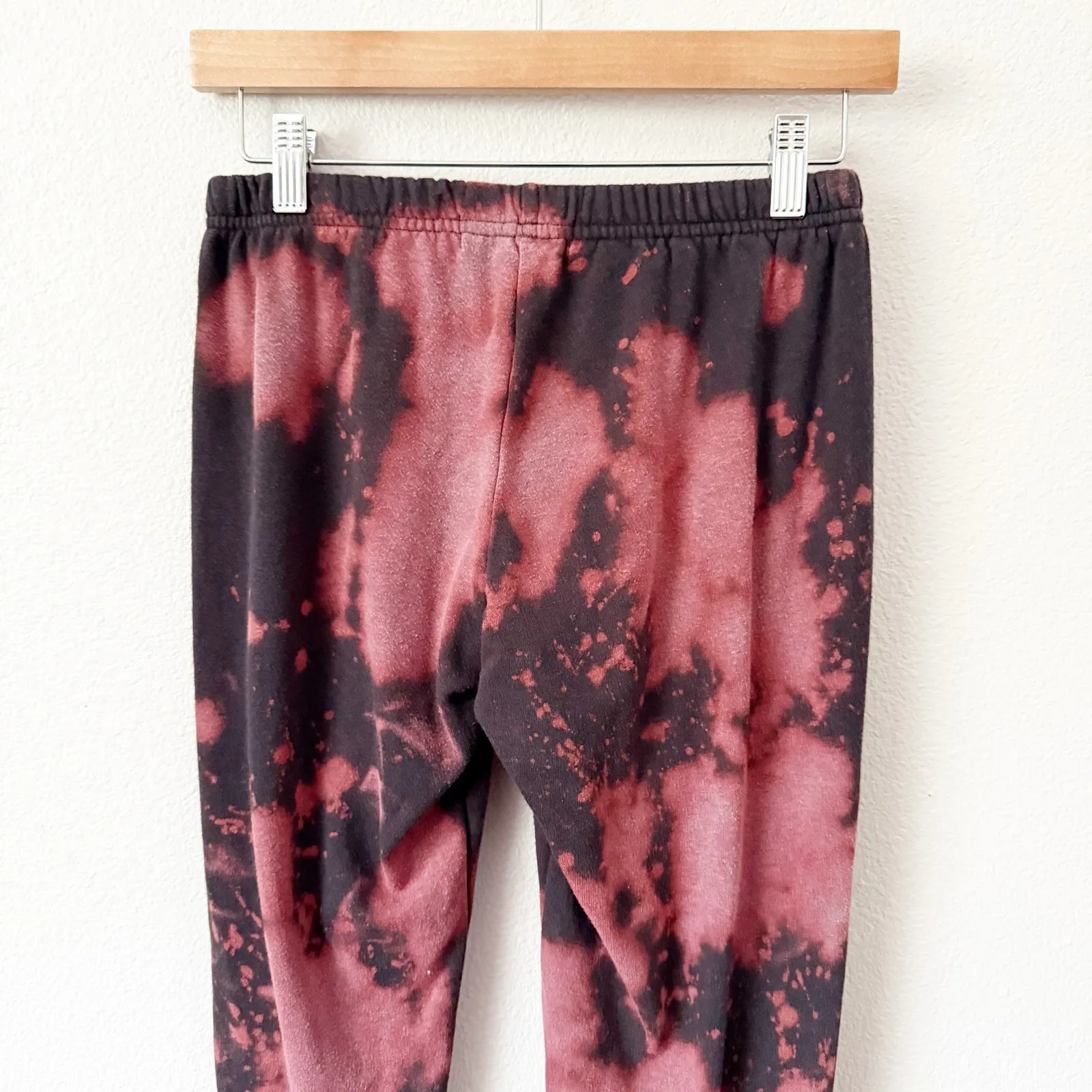 SPIRITUAL GANGSTER | Perfect Sweatpant Black Maroon Mauve Tie Dye | Size XS - Image 6