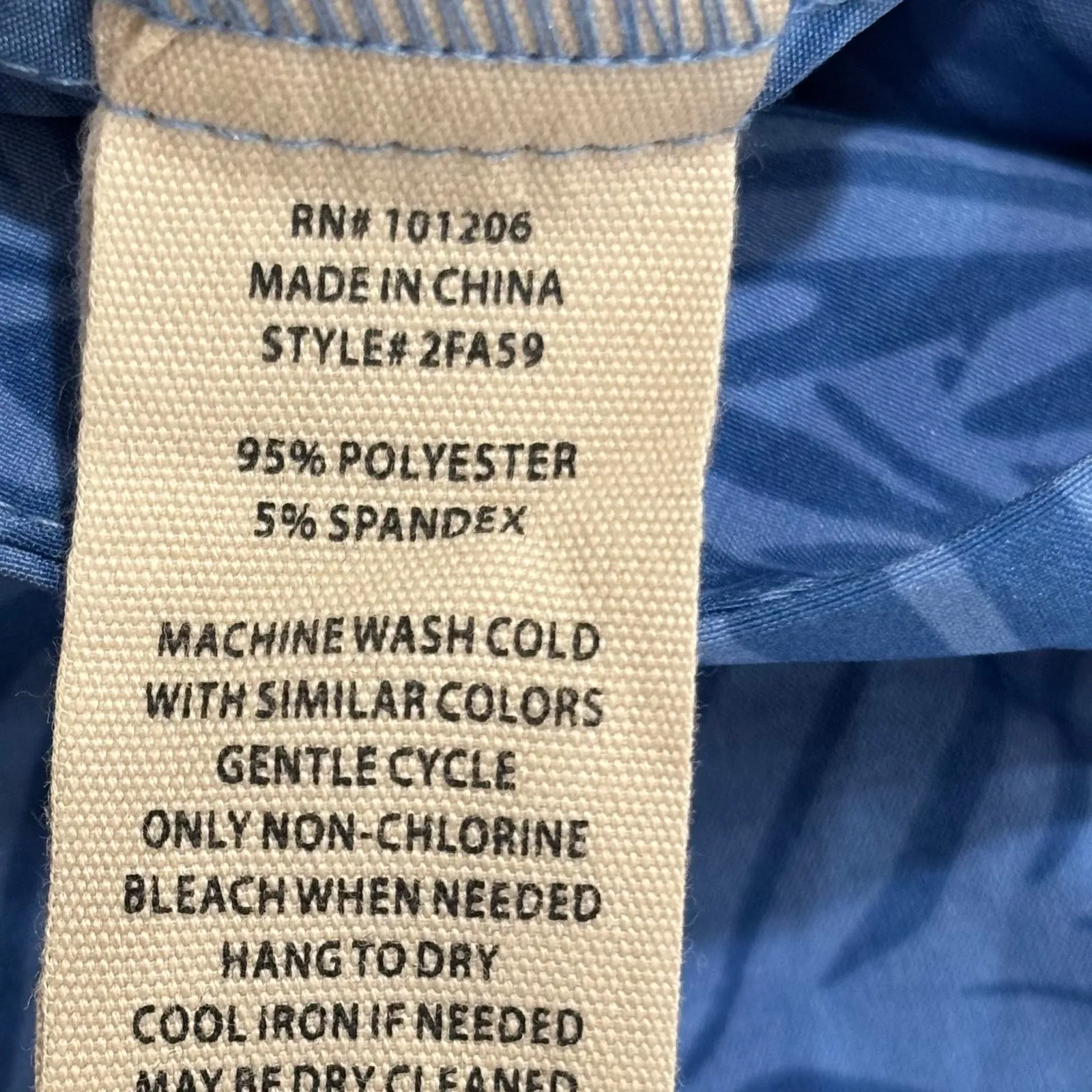 Soft Surroundings Size XL Go Lively Blue Palm Leaf Cargo Jogger Pull-On Pants - Image 4