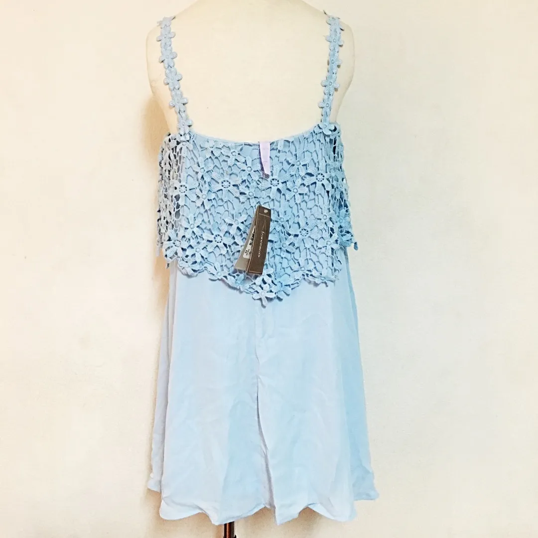 Crochet Layered Boho Dress - Image 3