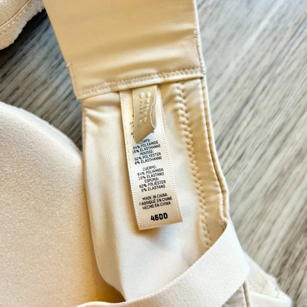 SKIMS Wireless T-Shirt Plunge Bra in Sand Size 46DD - Image 7