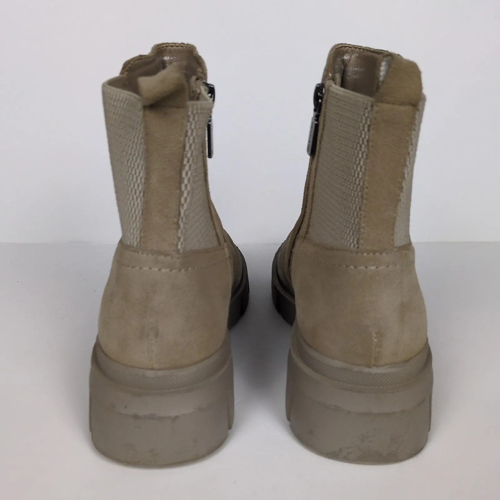 BLONDO Bandit Ankle Boots Beige Cow Suede Leather Waterproof Women's 6 - Image 4