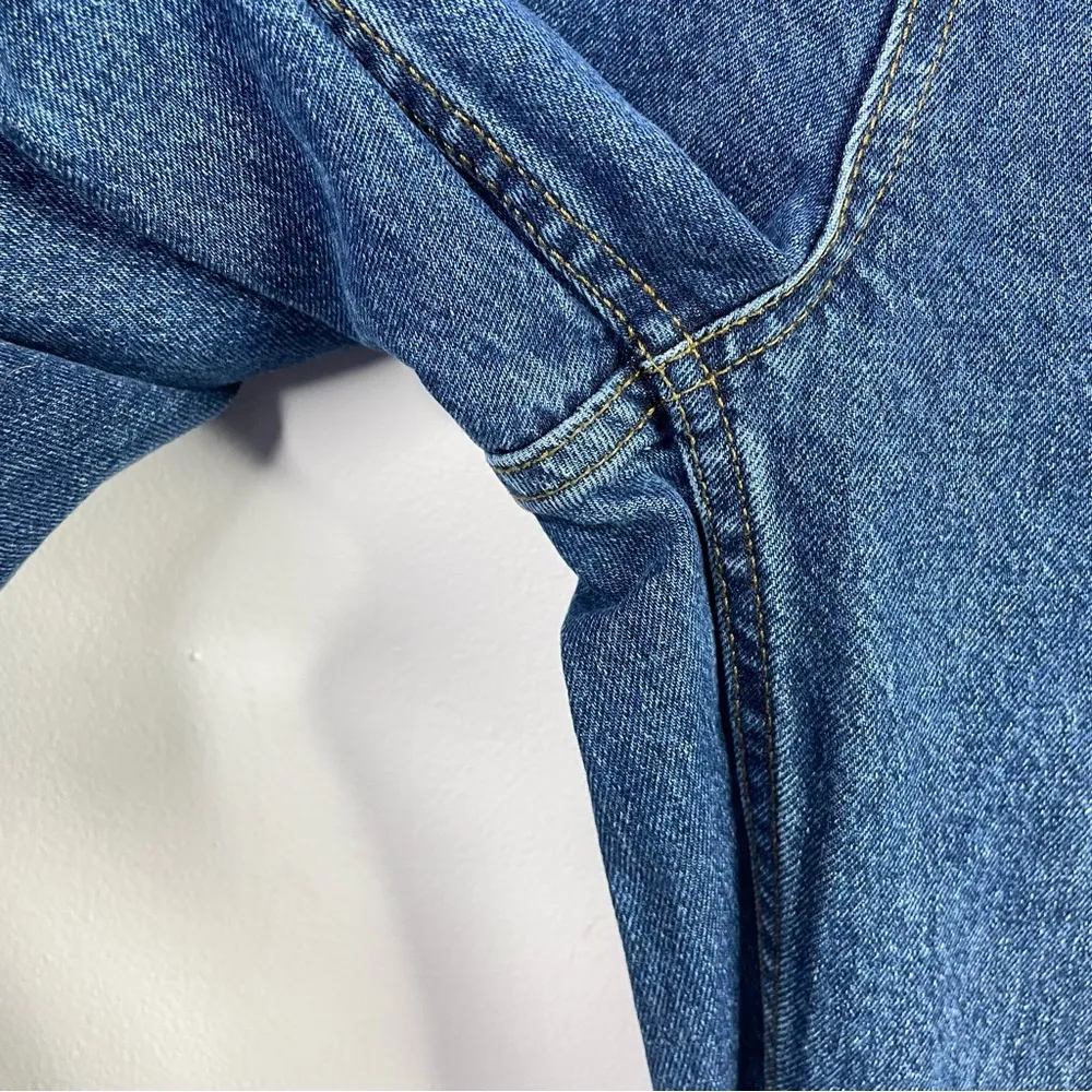 We The Free People High Waist Ankle Cropped Cotton Denim Mom jeans womens 31 - Image 8