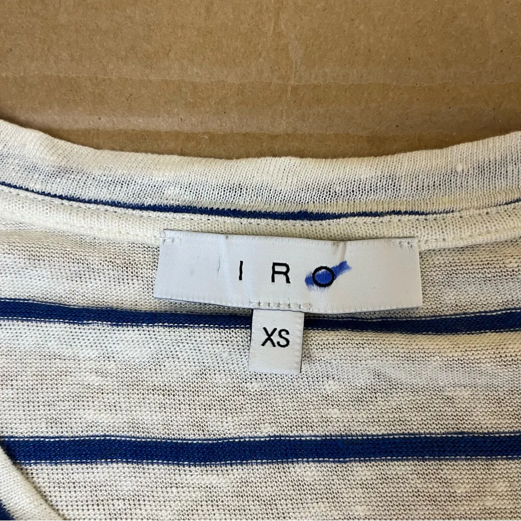 IRO Mina 100% Linen Distressed Tee - Image 7