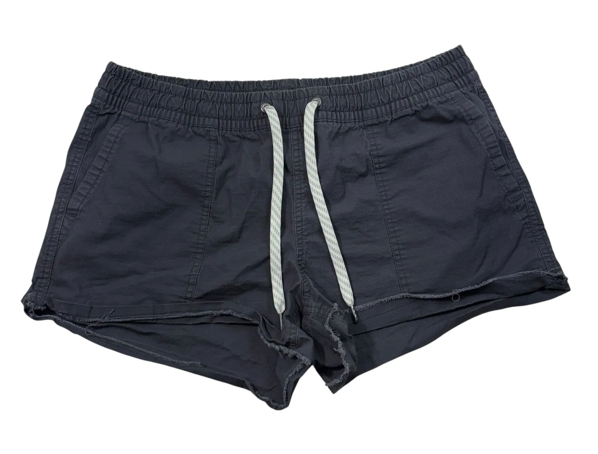 Vuori Women's Vintage Ripstop Charcoal Gray Pocket Drawstring Shorts Small S Gym - Image 1