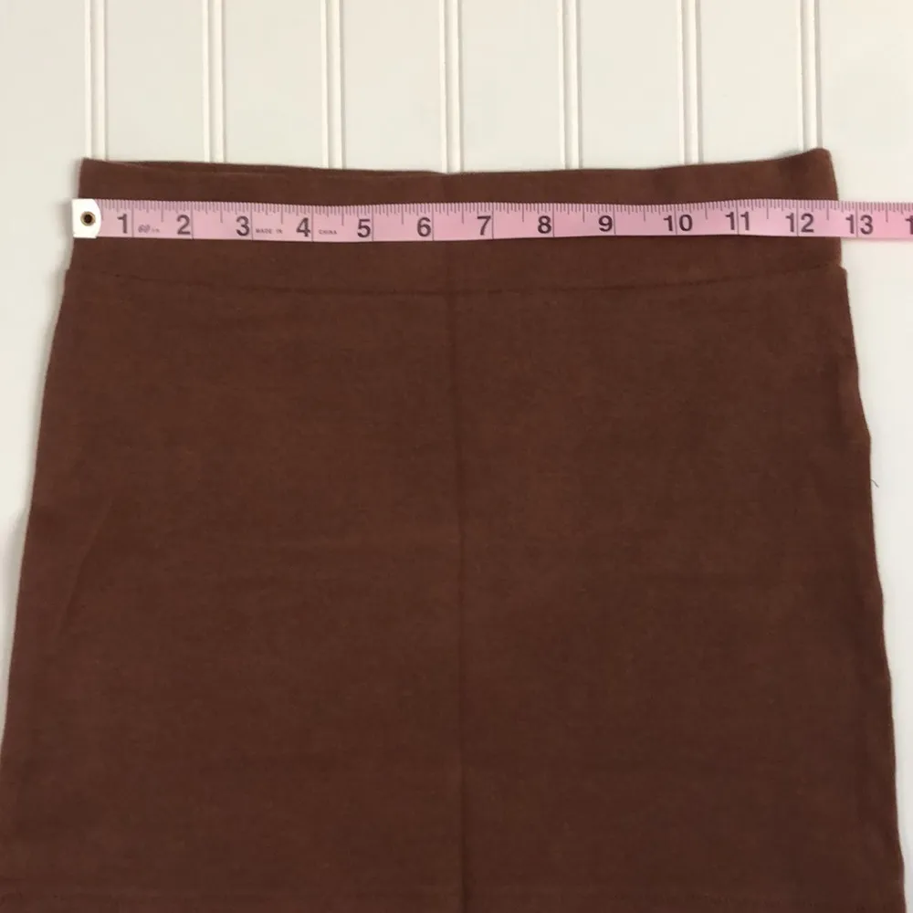 Forever 21 juniors brown bodycon mimi skirt - Image 4