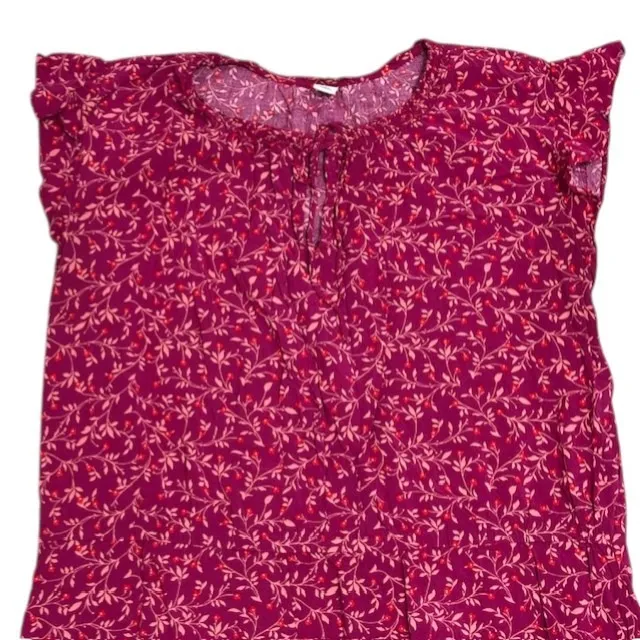 Old Navy Womens Floral Print‎ Dress Ruffle Sleeve Casual Summer Sundress Sz XXL - Image 5